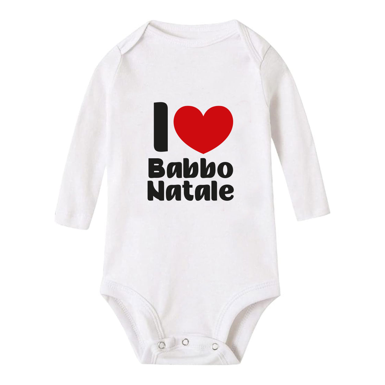 I love Babbo Natale - Tutina neonato - body