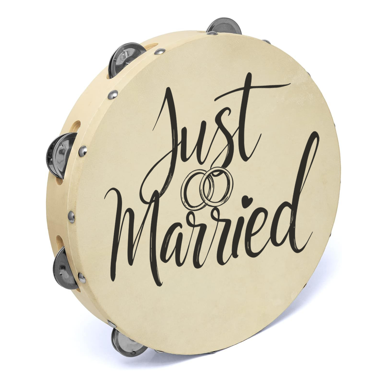 Just Married - Set da 10 Tamburelli