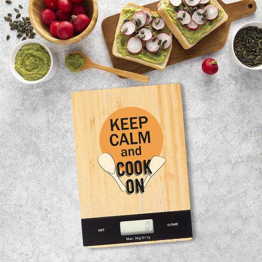Keep calm and cook on - Bilancia Da Cucina Digitale