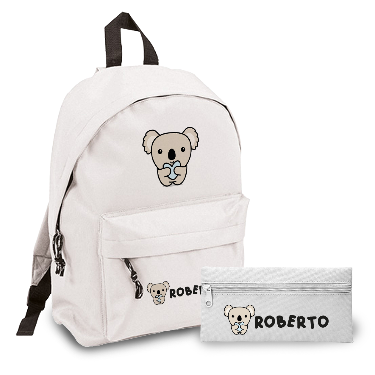 Koala - Zaino + Portapenne - personalizzati con nome