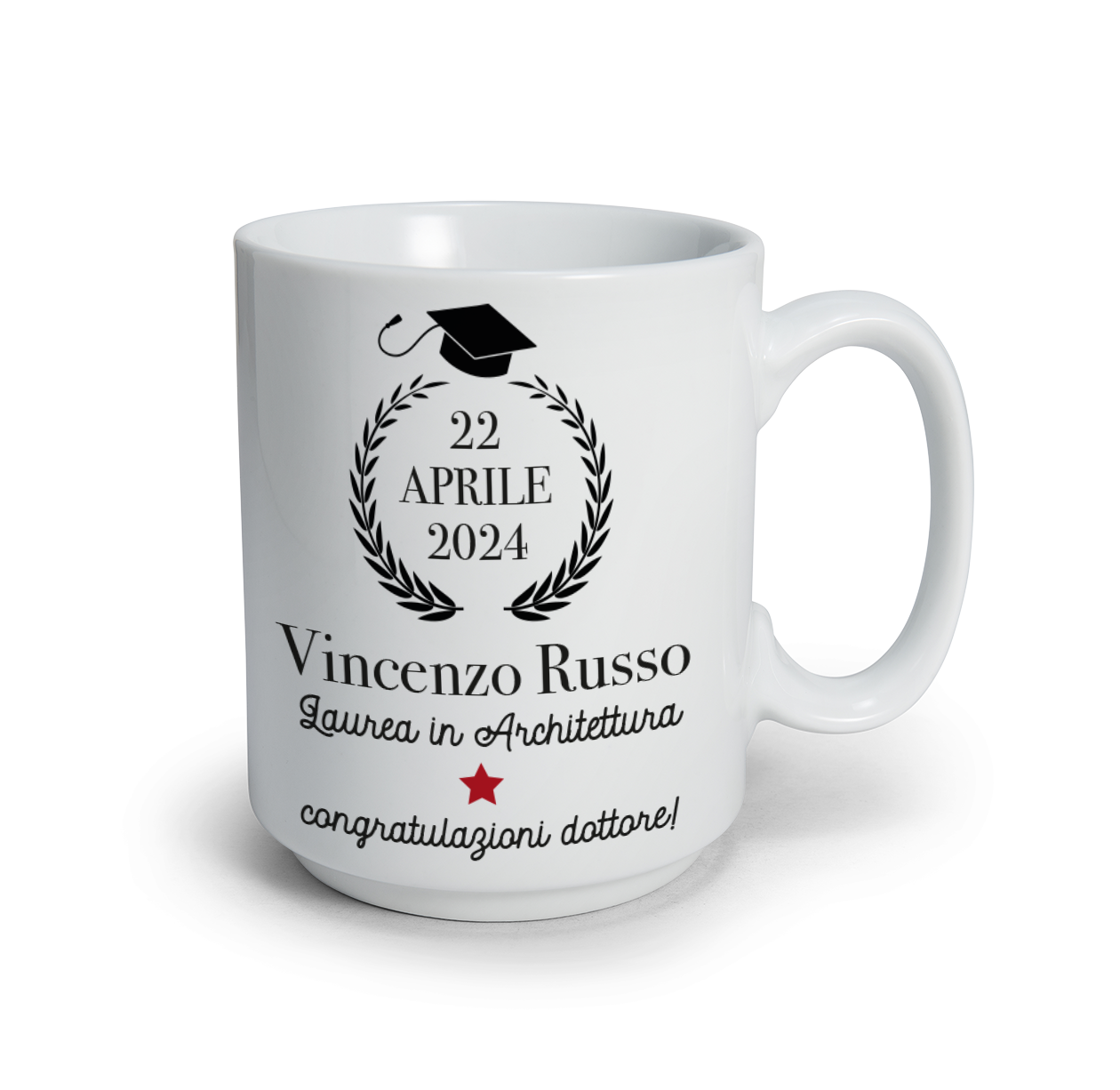 Congratulazione - Tazza mug - personalizzata
