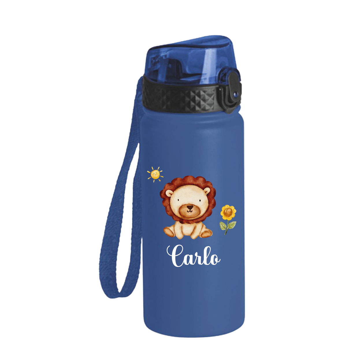 Baby Lyon - Borraccia termica da 550 ml - personalizzata con nome