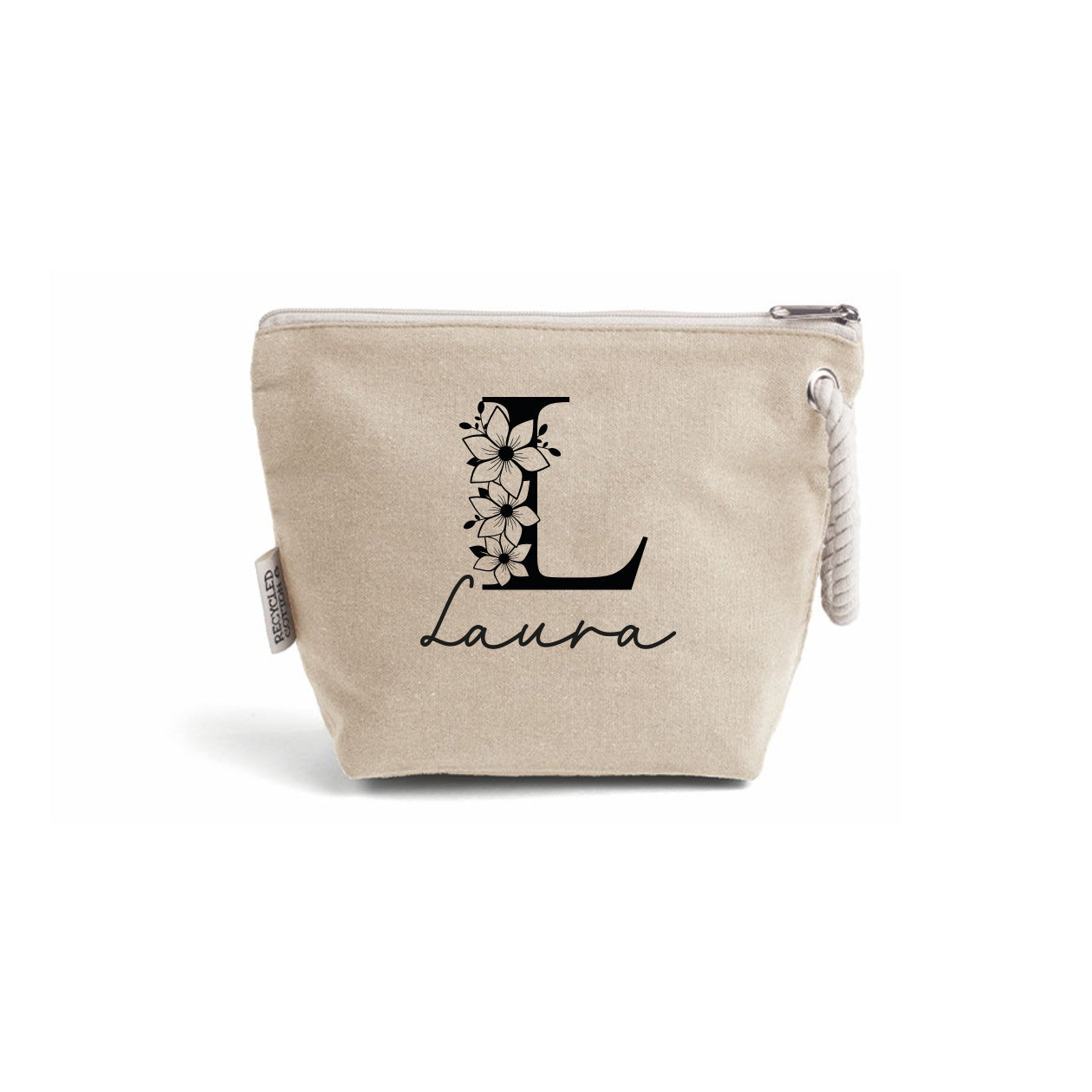 Flower Name - Pochette - personalizzata con iniziale e nome