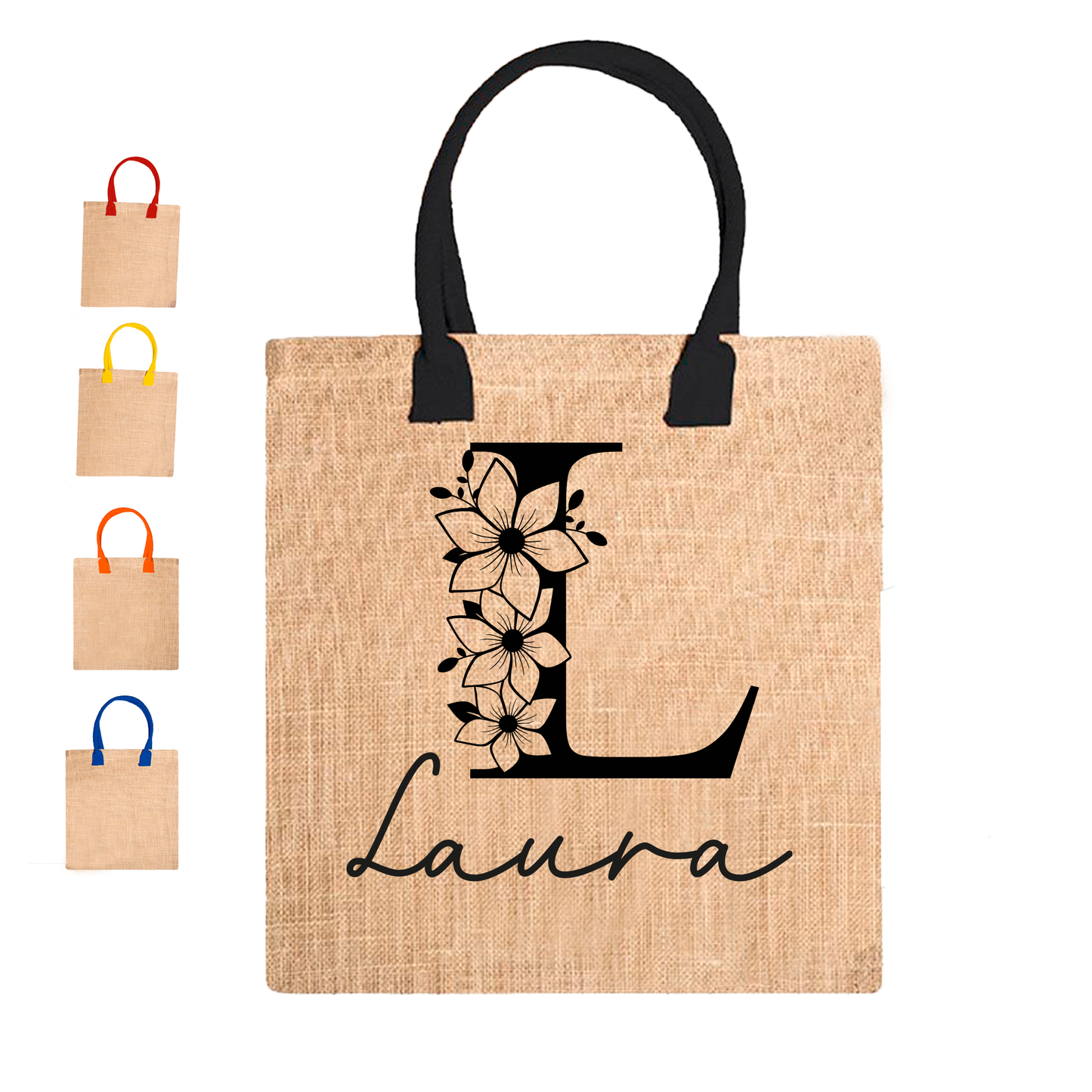 Letter Flower - Borsa Mare personalizzata con nome