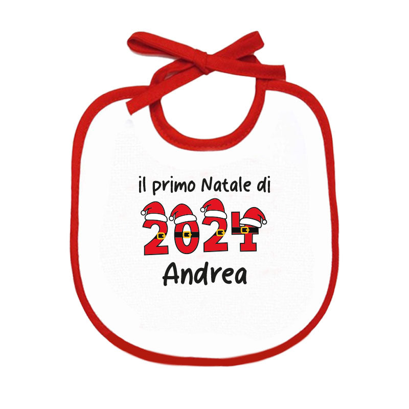 Il mio primo Natale - Bavetto - personalizzato con nome