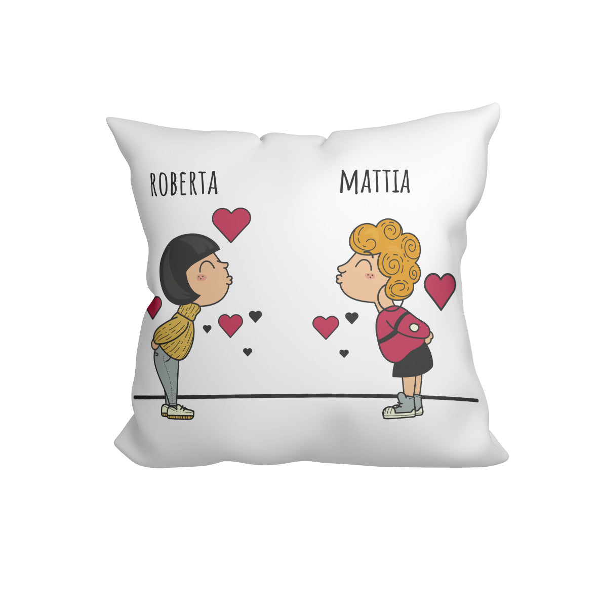 Love - Cuscino - idea regalo personalizzato con nomi