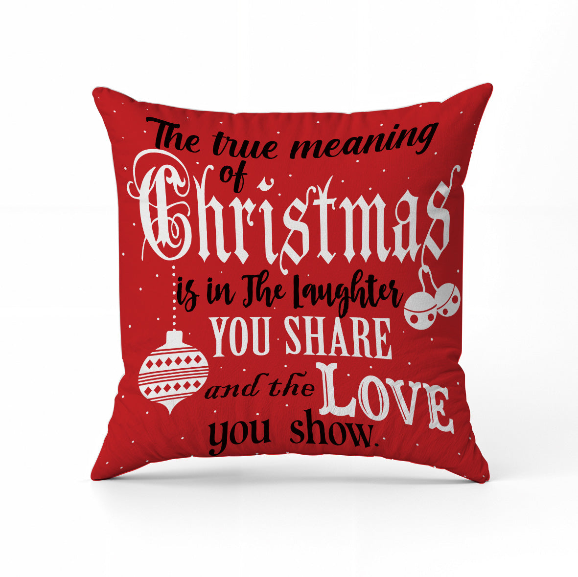 Love Christmas - Cuscino Personalizzato - idea regalo Natale