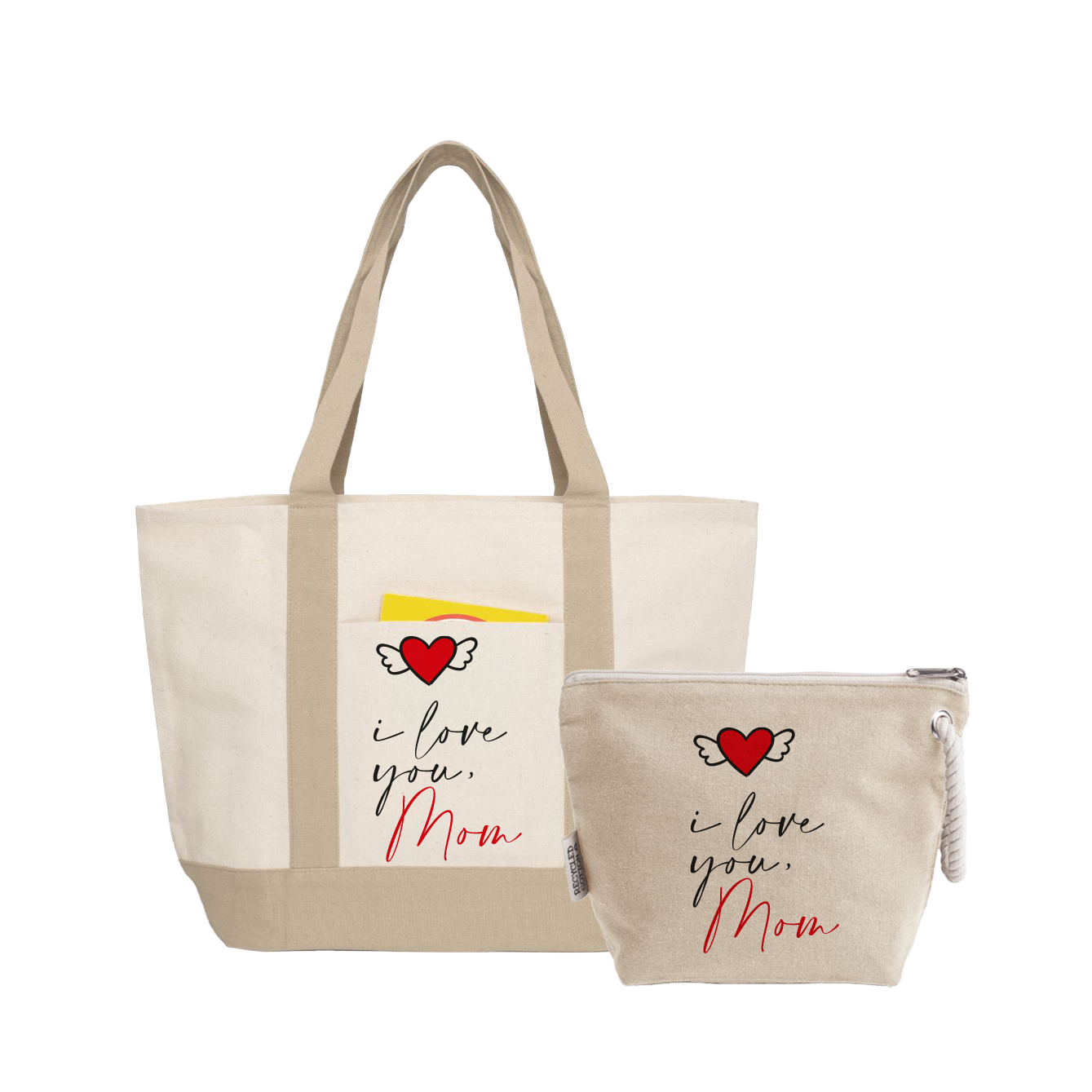 I love you mom - Borsa mare & Pochette - Combo