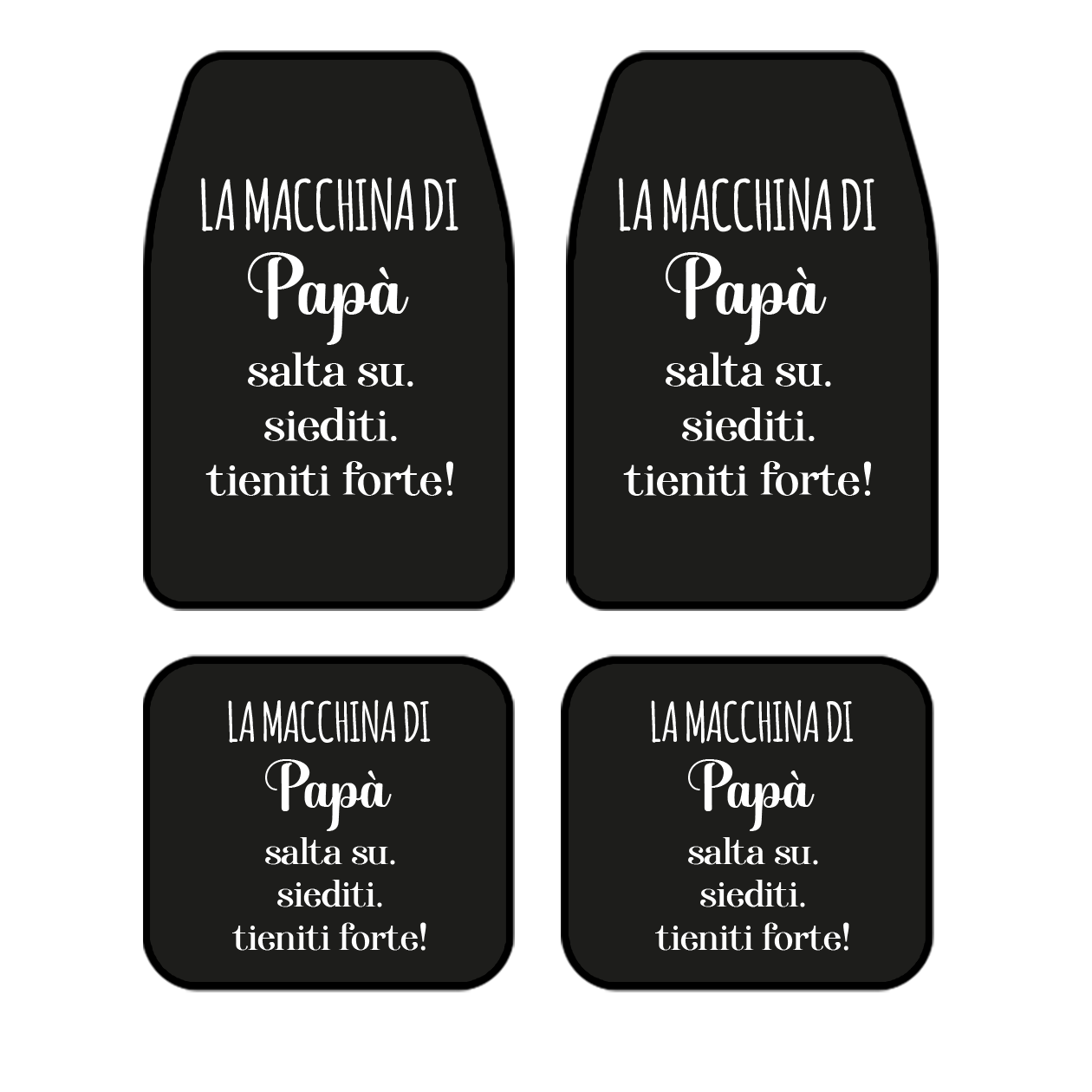 La macchina di papà - tappetini auto