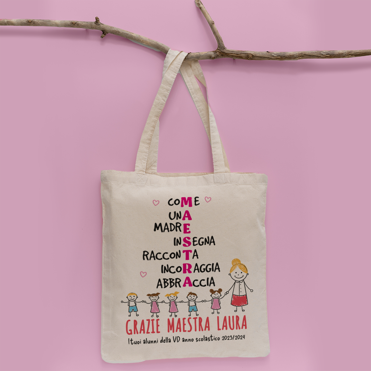Maestra come una madre - Shopper In Cotone