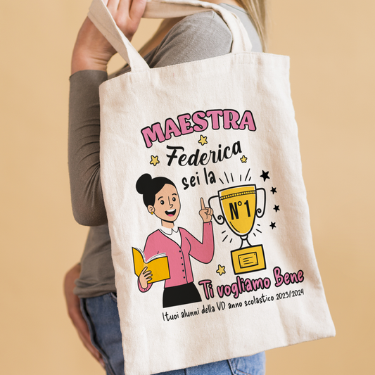 Maestra n 1 - Shopper In Cotone