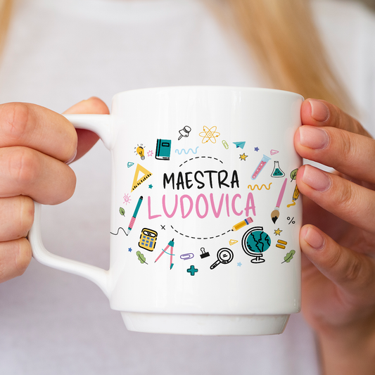 Maestra - Tazza Mug - personallizzata con nome