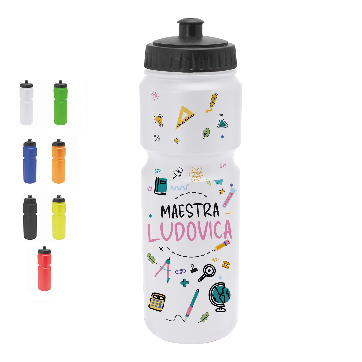 Art Maestra - Borraccia in PE 840ml. - personalizzata con nome