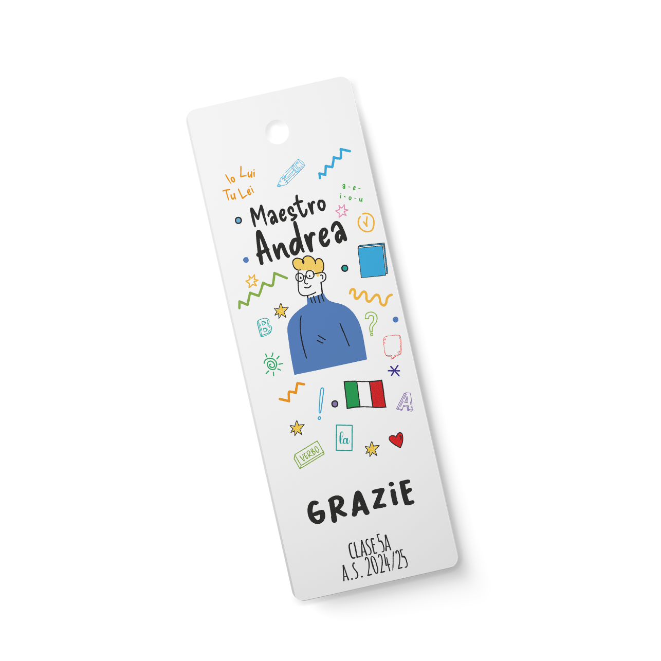 Maestro Grazie - Segnalibro personalizzato