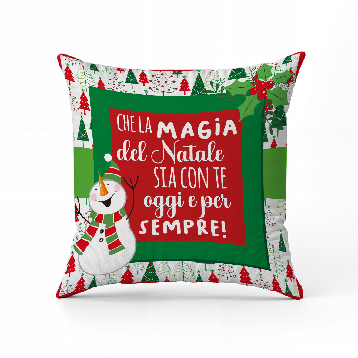 Magia del Natale - Cuscino Personalizzato - idea regalo Natale