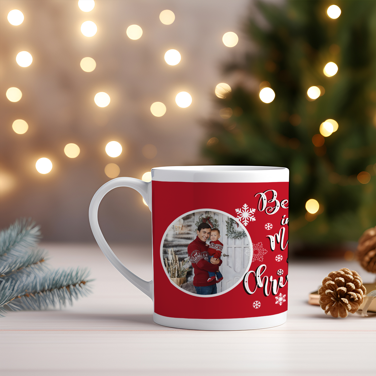 Belive in the magic of Christmas - Tazza mug - idea regalo Natale - personalizzata con foto
