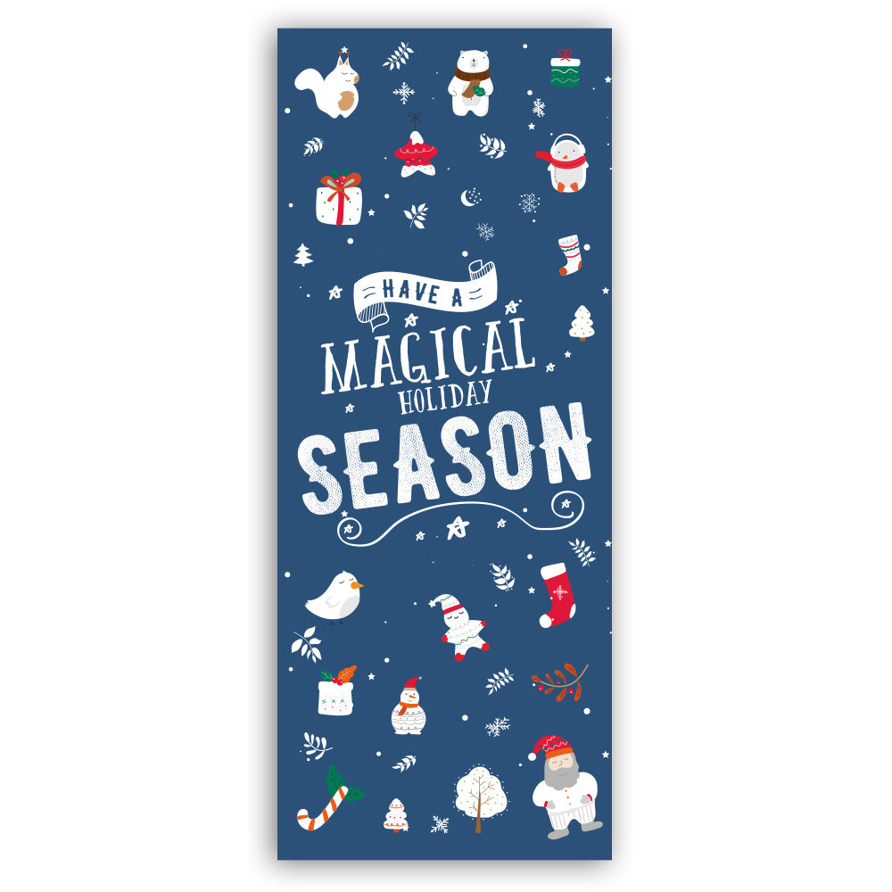 Have a magical holiday season - Copertura Porta Natale - Sfondo Porta d'ingresso