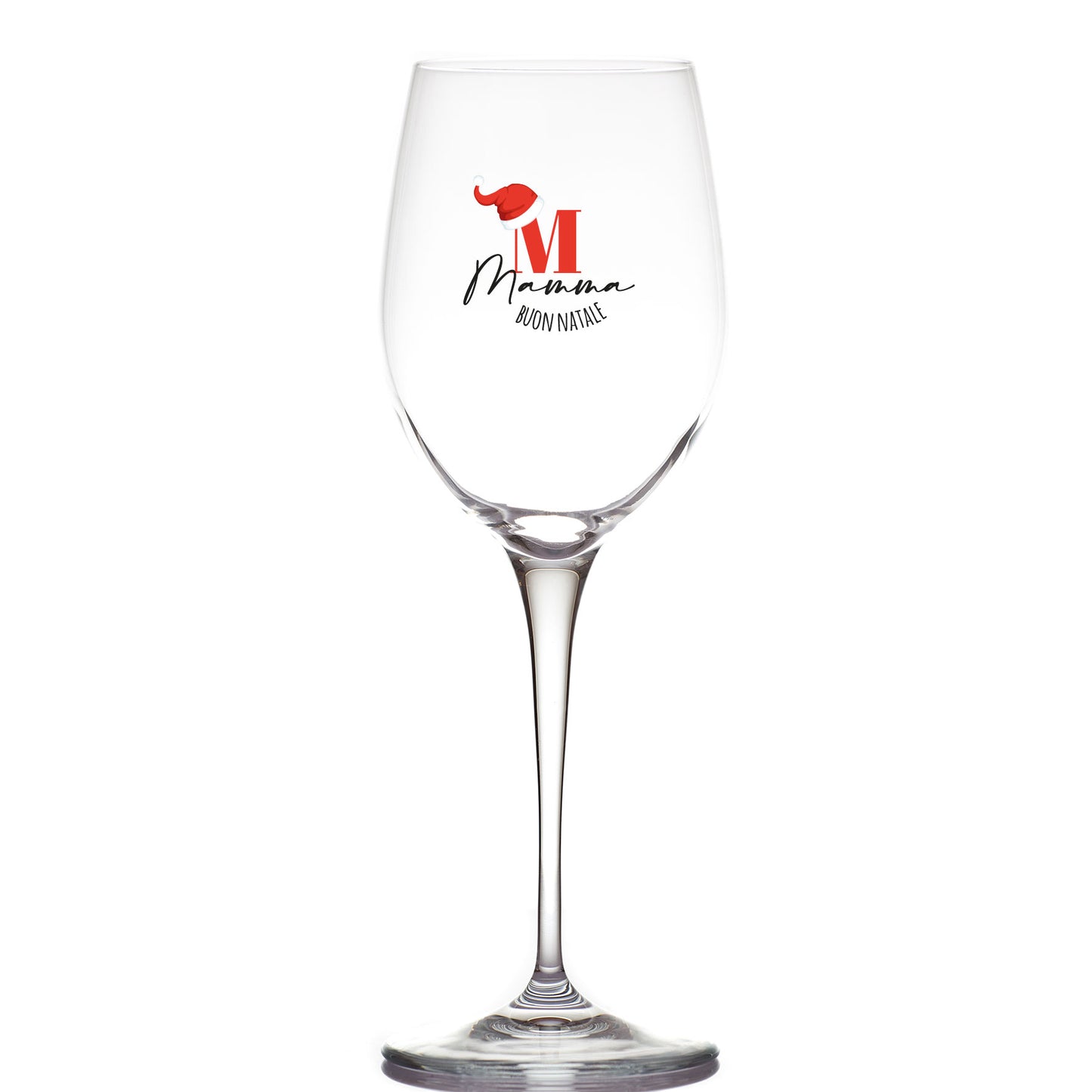 Buon Natale - Calice Bicchiere da Vino - personalizzato con nome