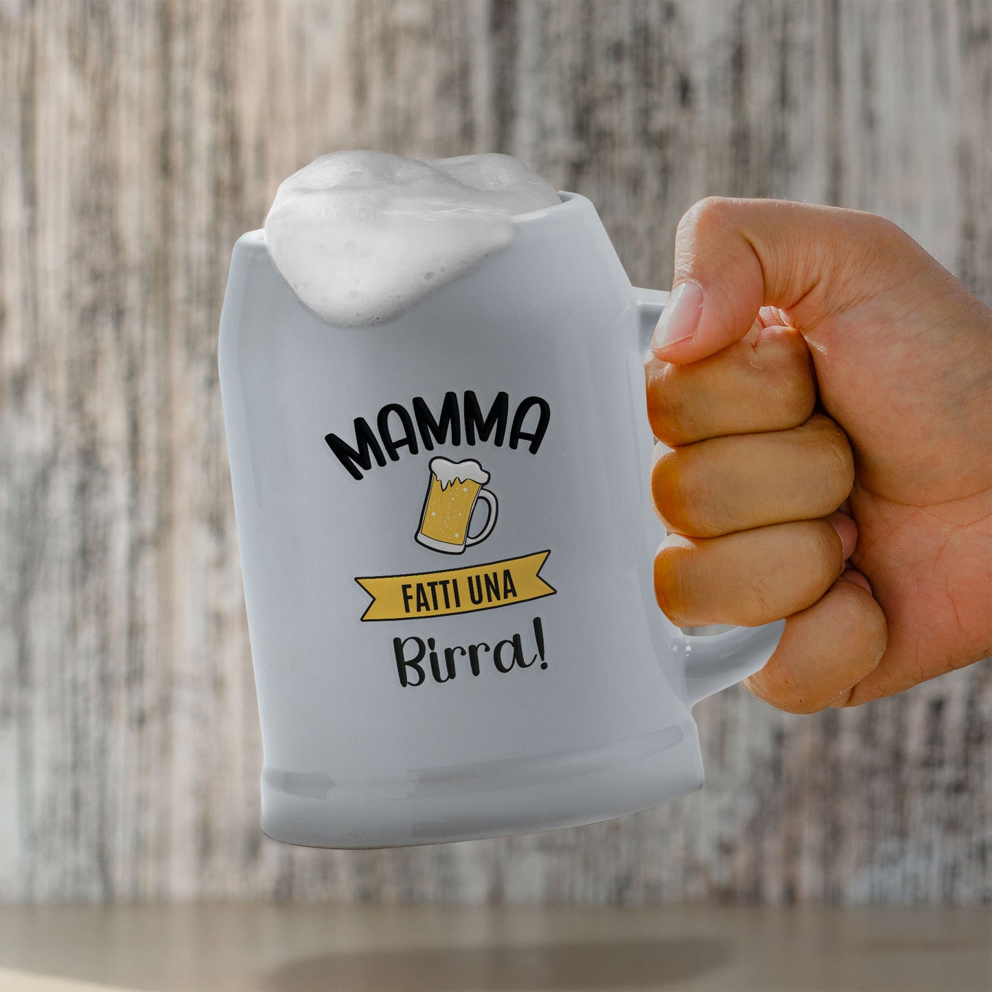 Mamma fatti una birra - Caraffa in ceramica