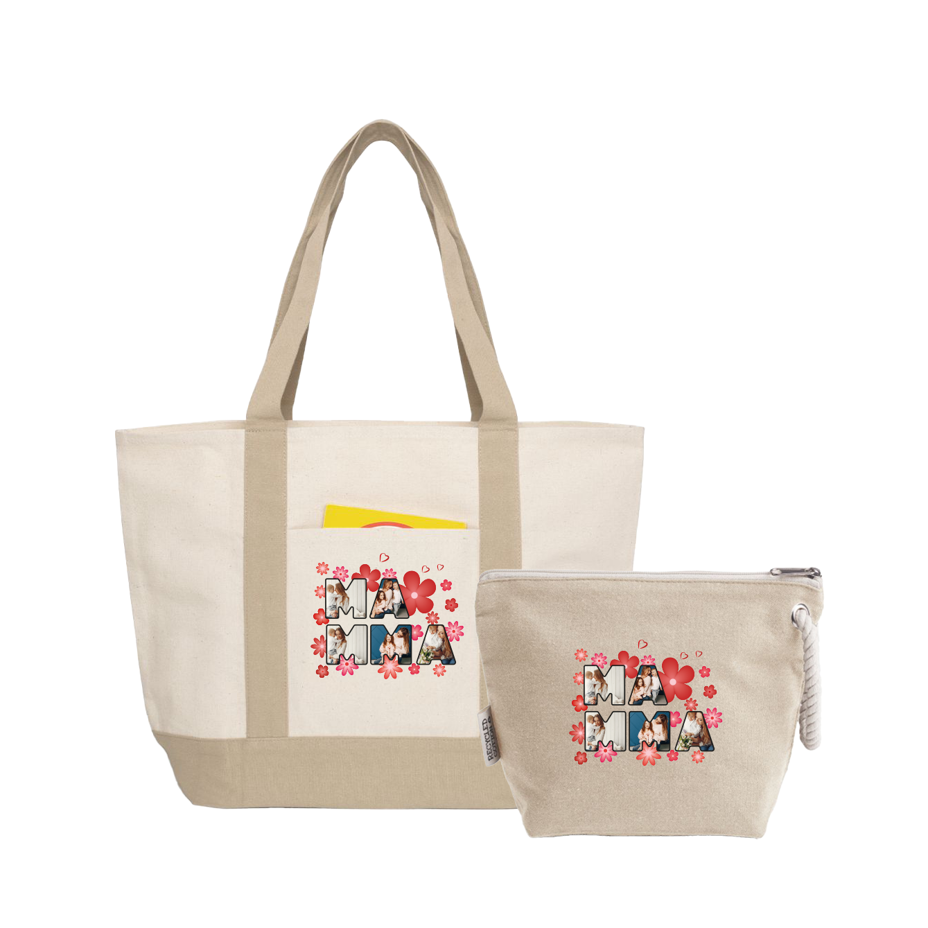 Ma mma - Borsa mare & Pochette - Combo - personalizzata con foto