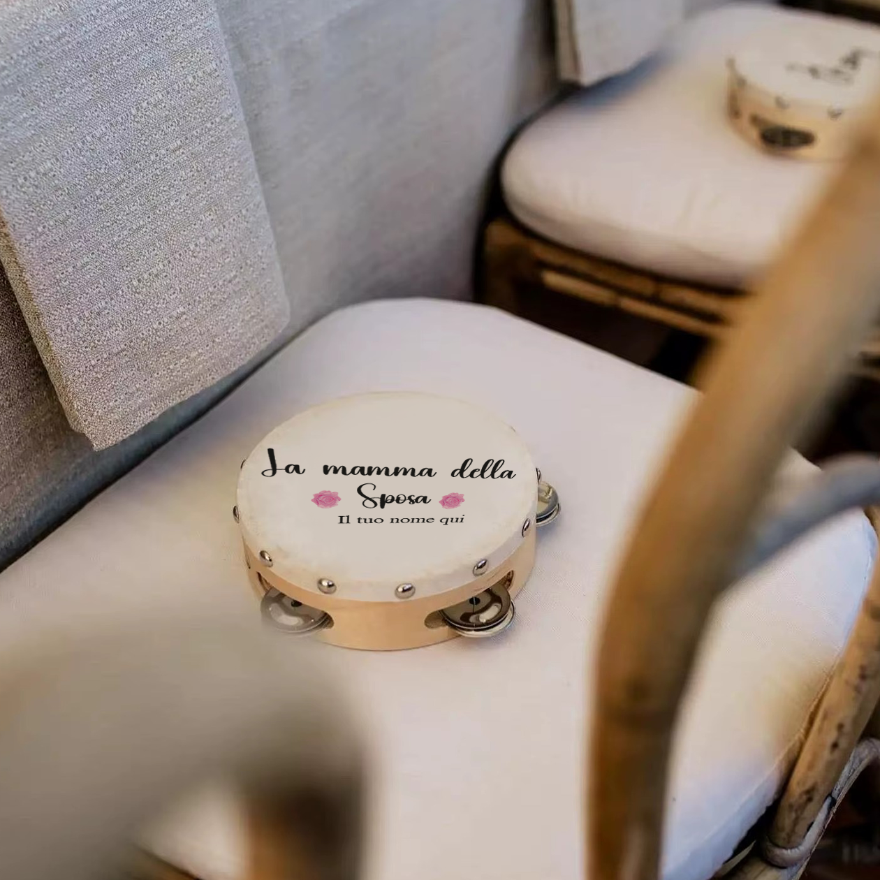 La sposa e il suo Team - Set da 10 Tamburelli - personalizzati