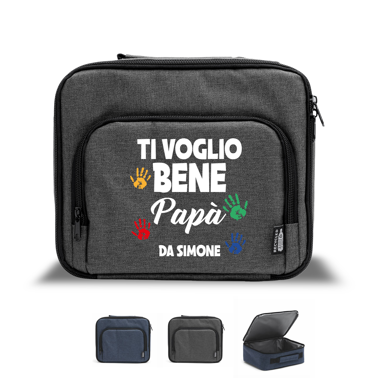 Ti voglio bene papà - Borsa termica - personalizzata con nome