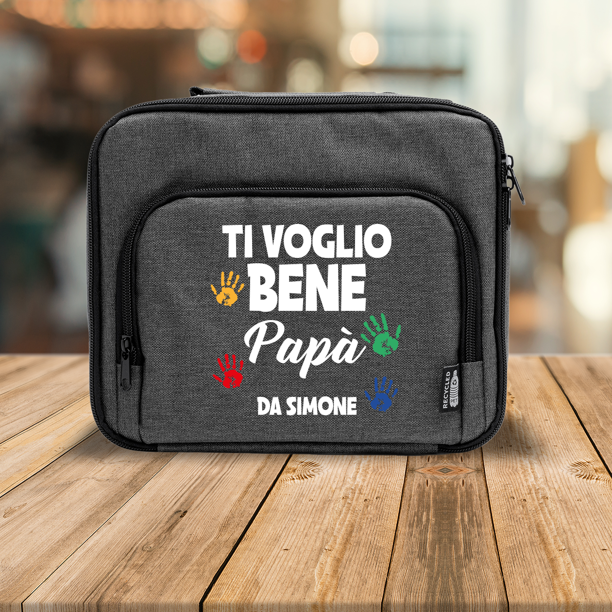 Ti voglio bene papà - Borsa termica - personalizzata con nome