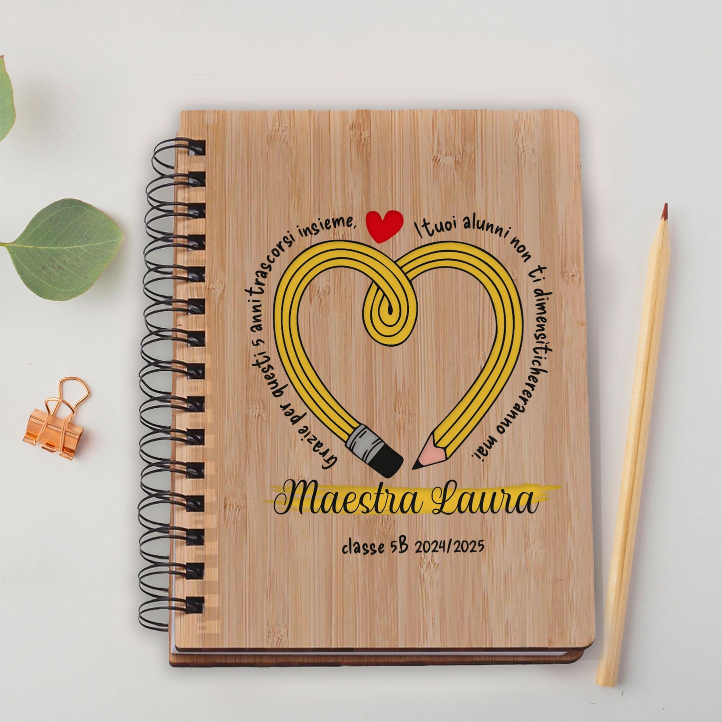 Grazie per questi anni trascorsi insieme - Ricettario personalizzato