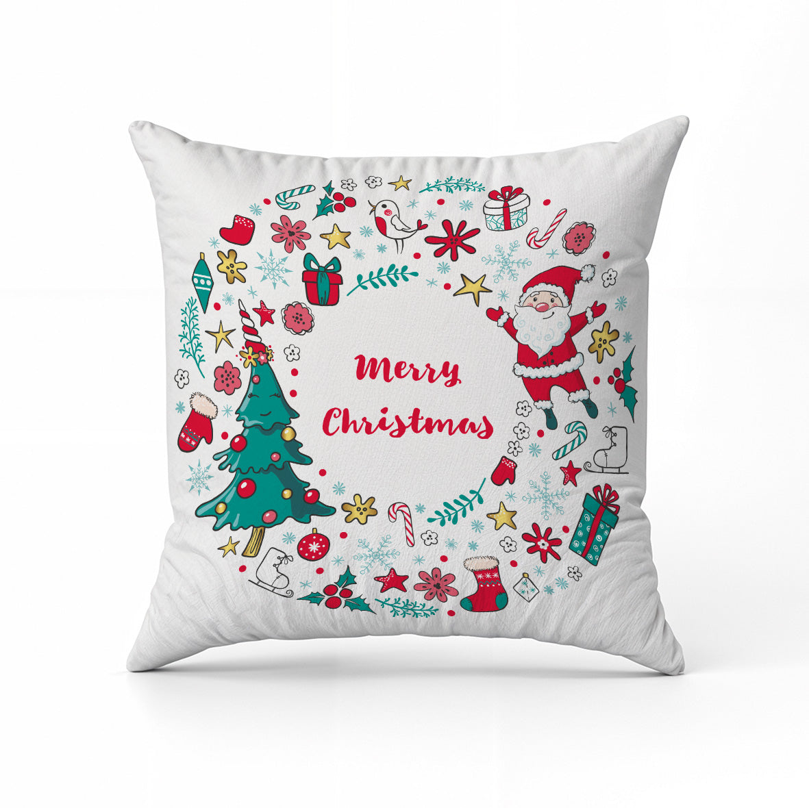Merry Christmas - Cuscino Personalizzato - idea regalo Natale