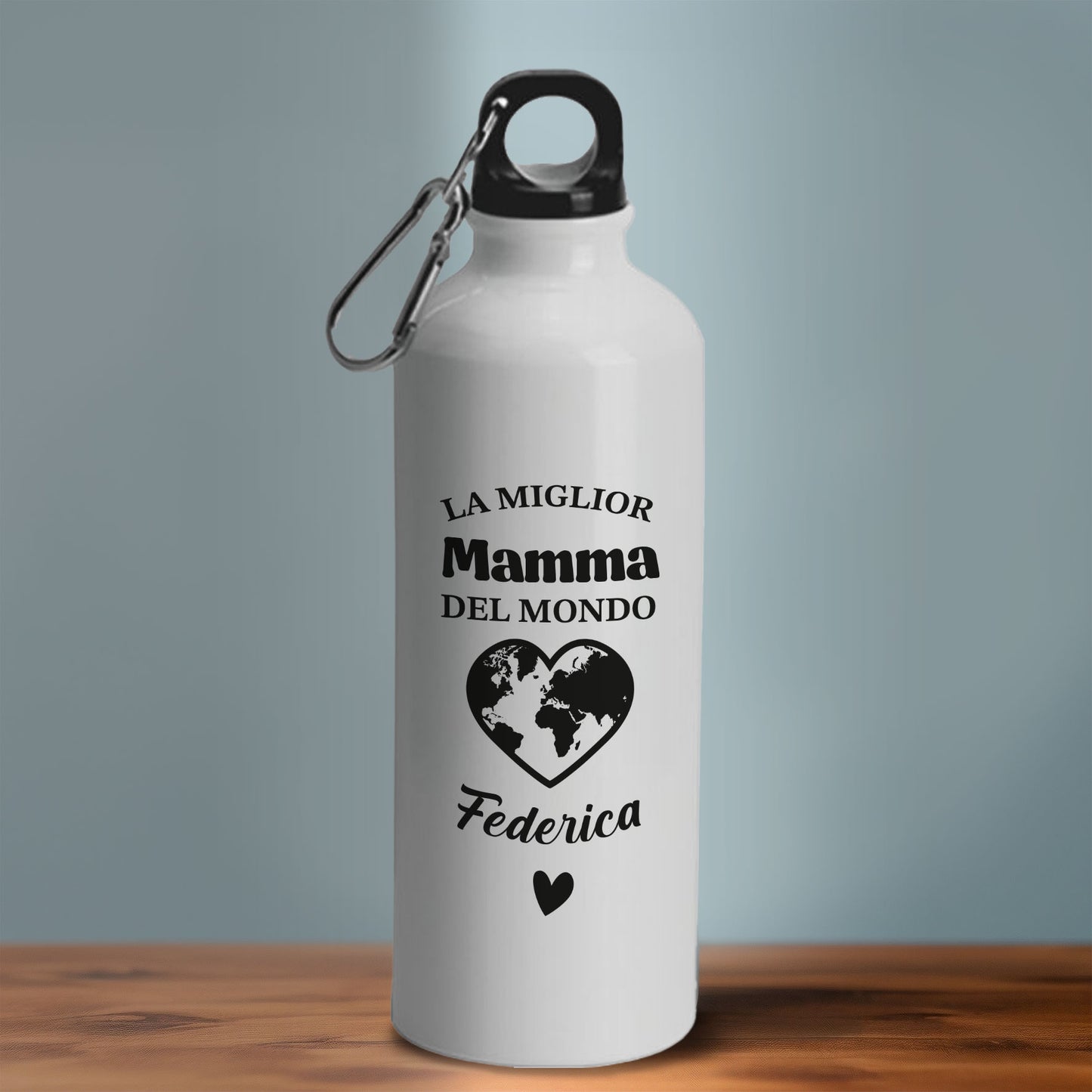 La miglior mamma del mondo - Borraccia Ecosostenibile personalizzata con nome