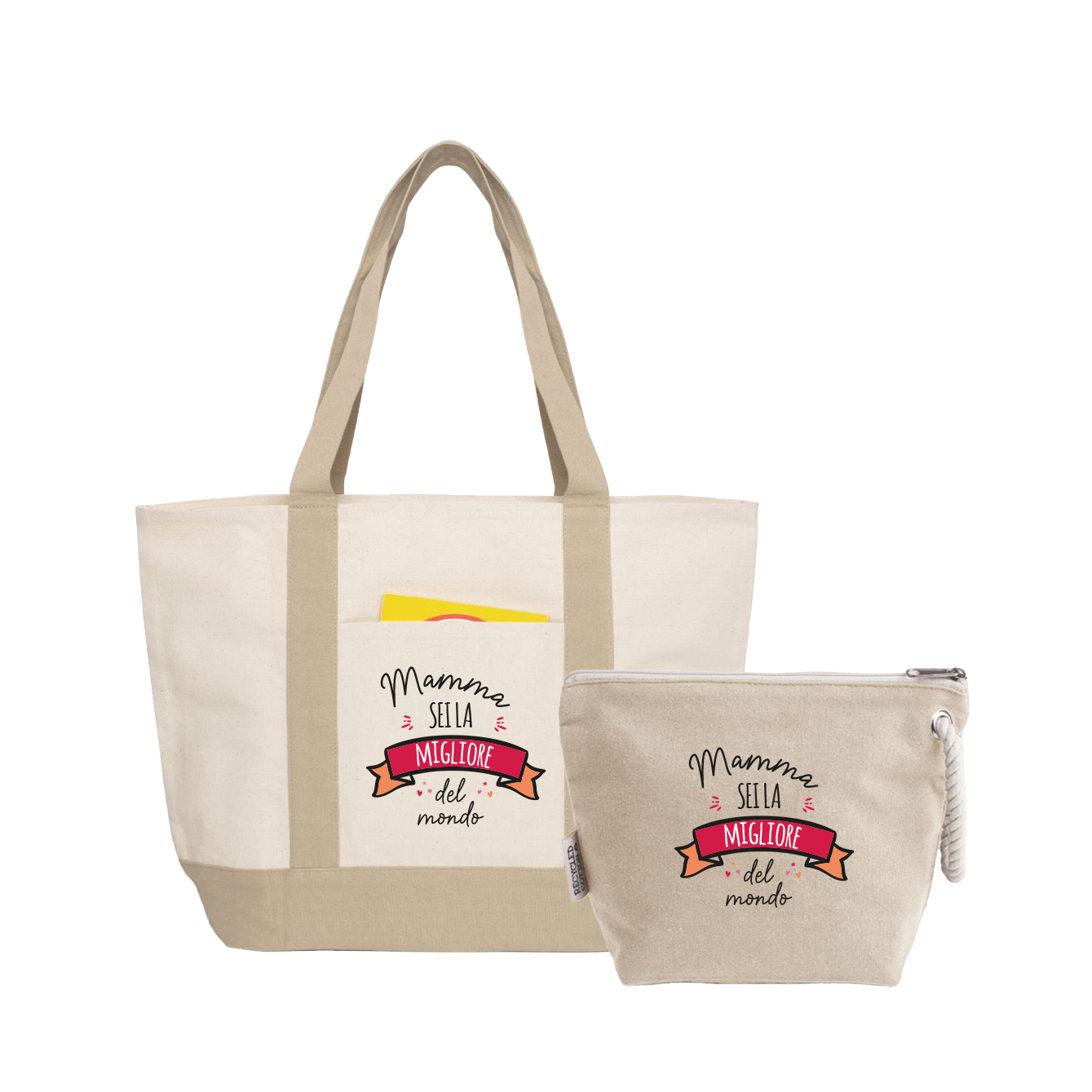 Mamma sei la migliore del mondo - Borsa mare & Pochette - Combo