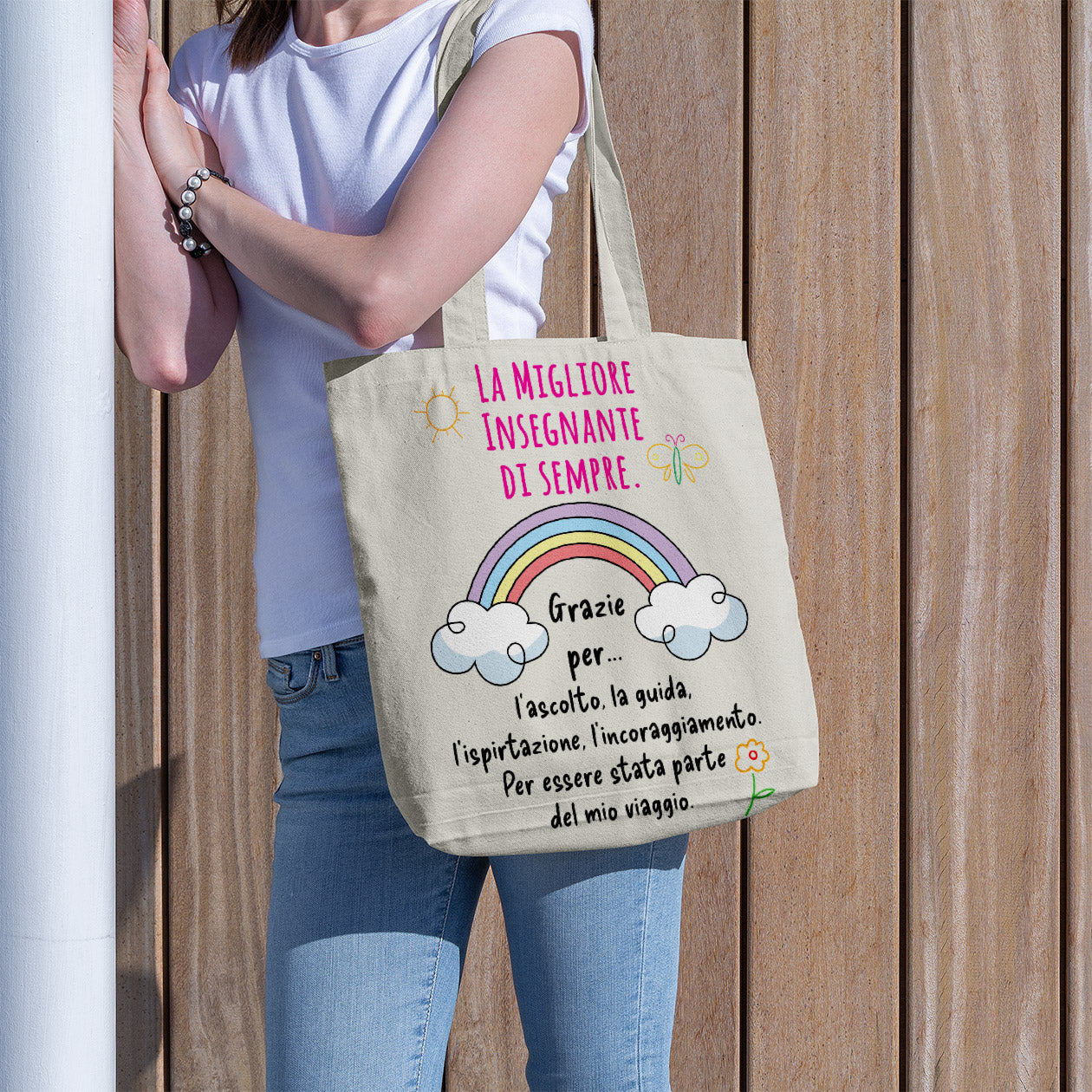 La migliore insegnante di sempre - Shopper In Cotone