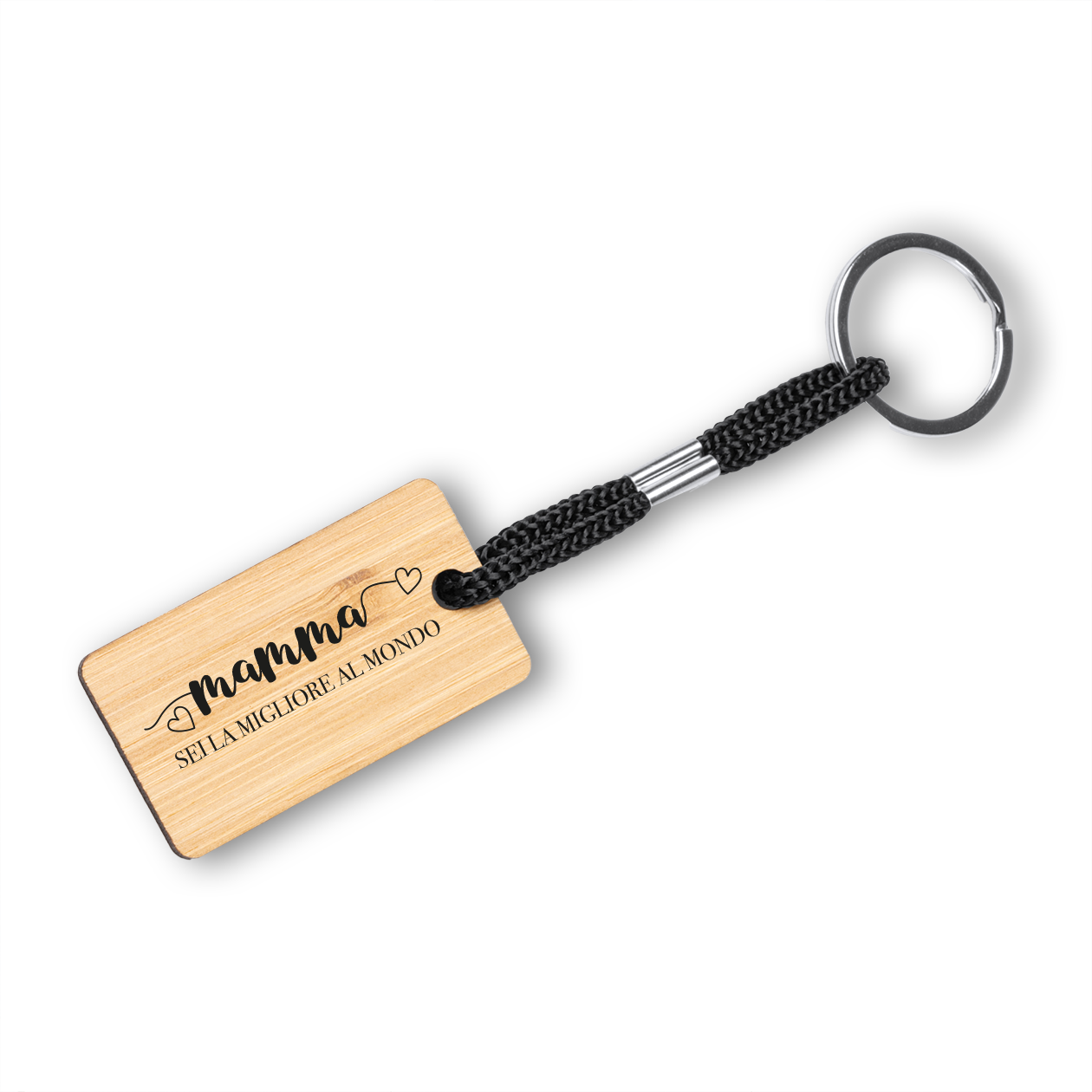 Mamma sei la migliore al mondo - Portachiavi in Legno