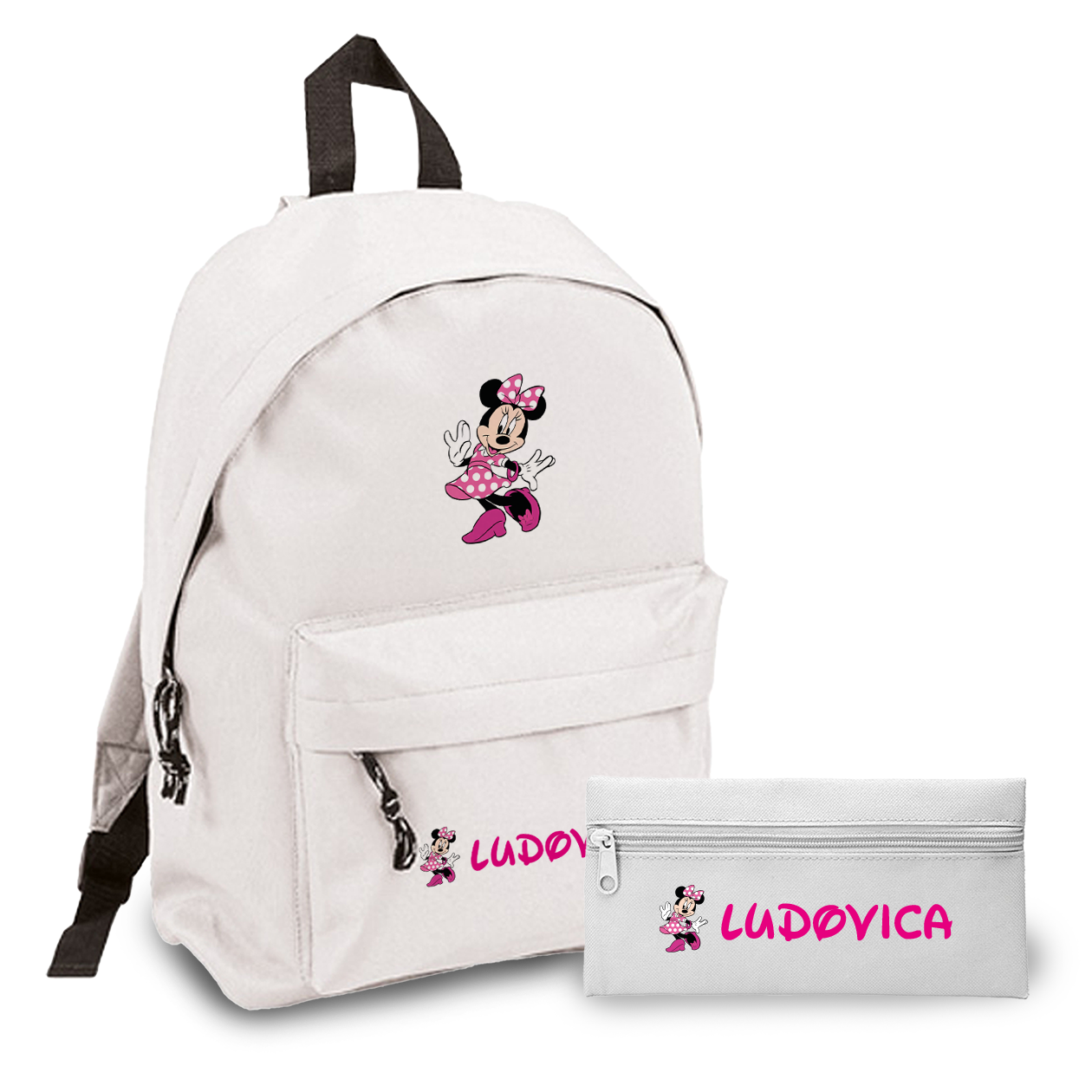 Baby Girl - Zaino + Portapenne - personalizzati con nome