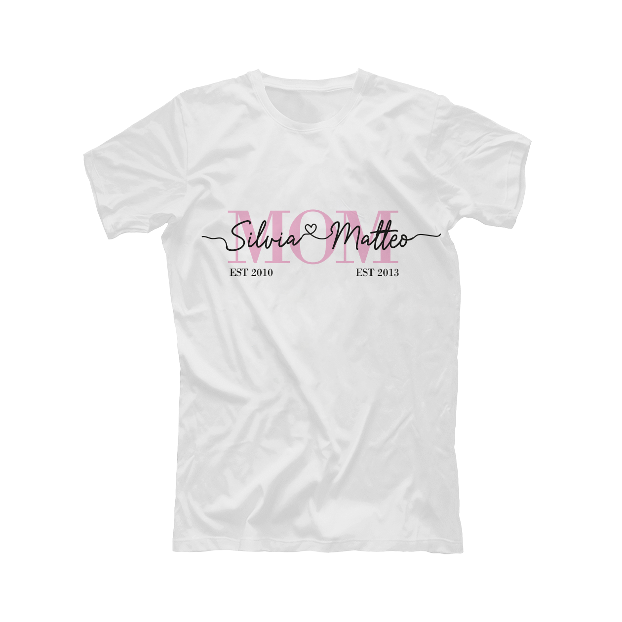 Mom - t-shirt - personalizzata con nomi