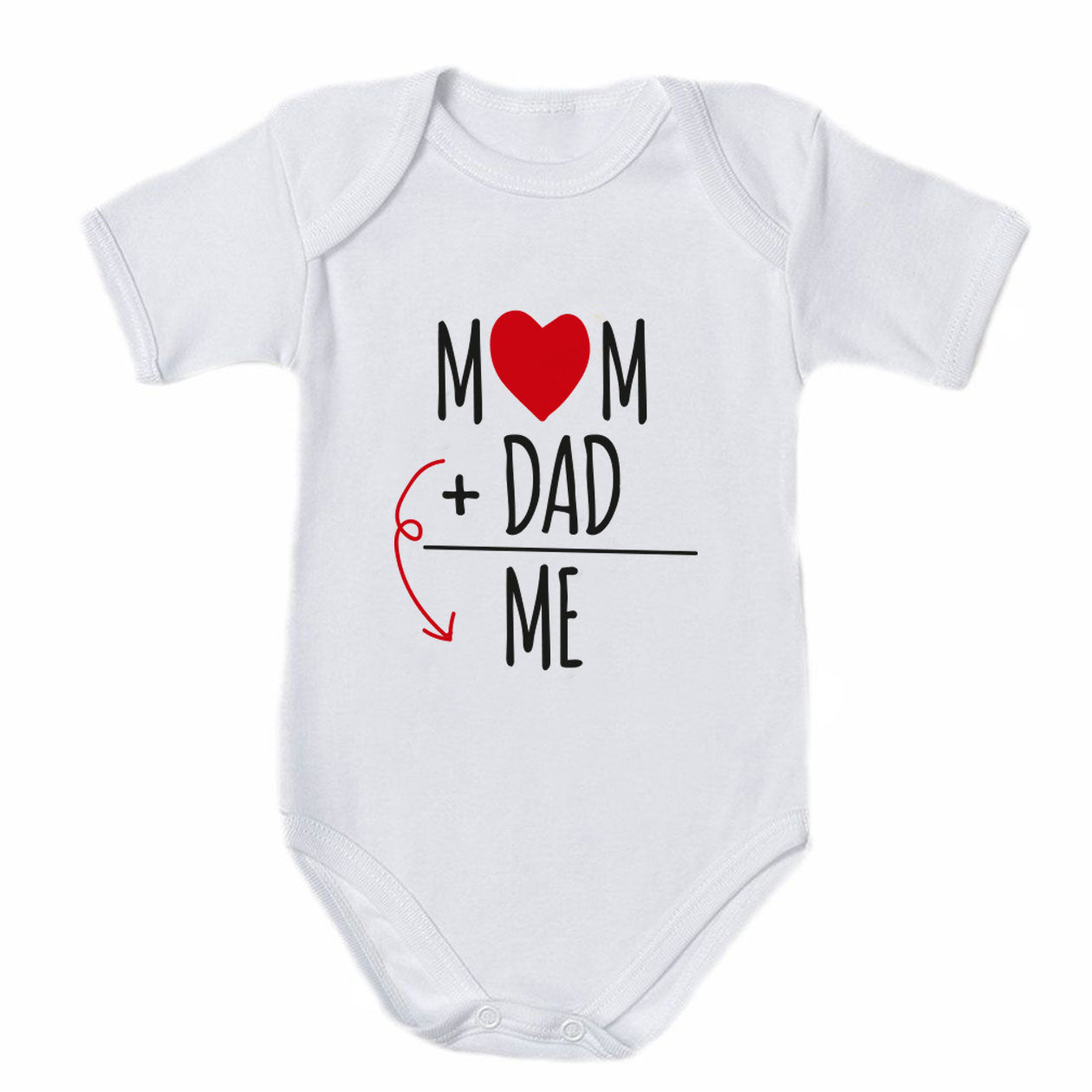 Mom + Dad = Me - Tutina neonato - body