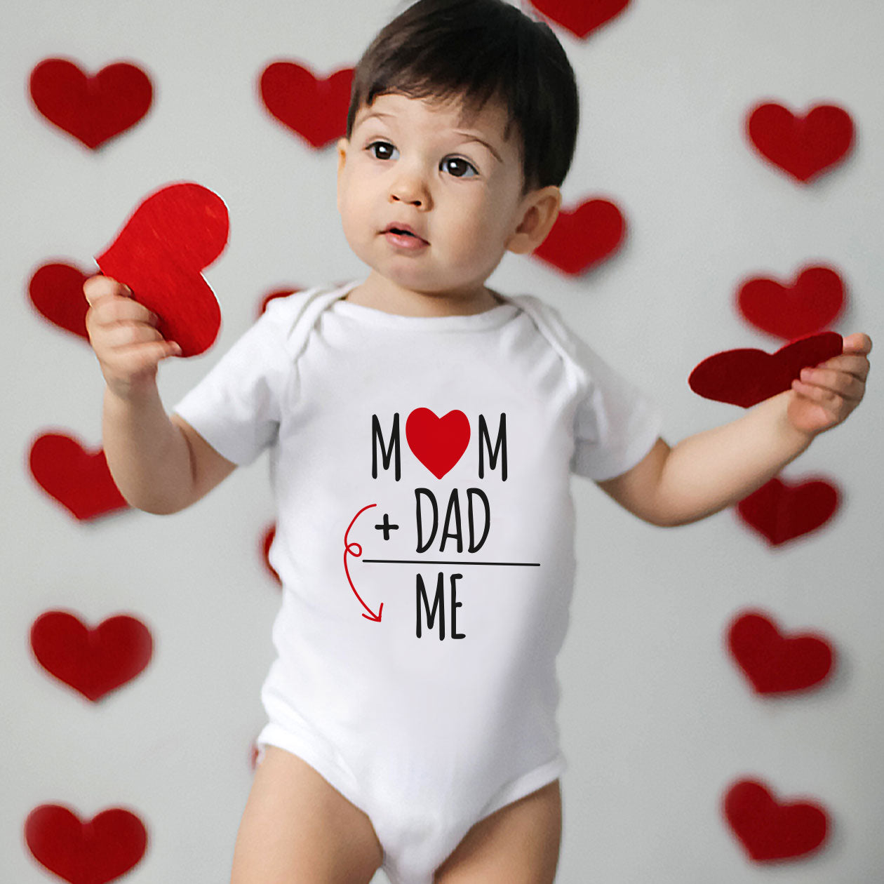 Mom + Dad = Me - Tutina neonato - body