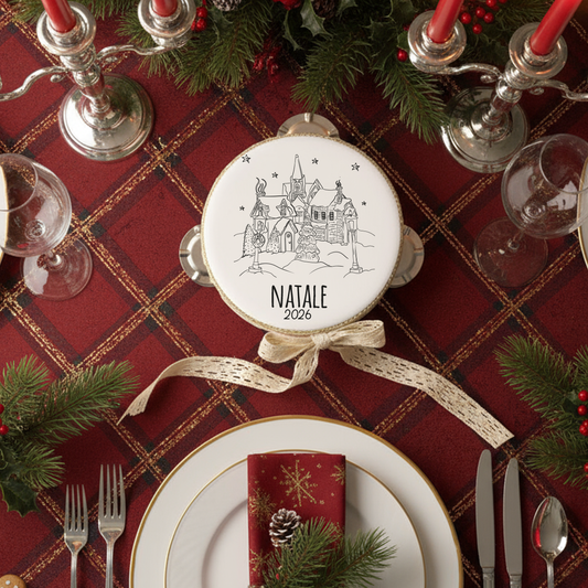 Natale a casa nostra - Set da 10 Tamburelli - personalizzati
