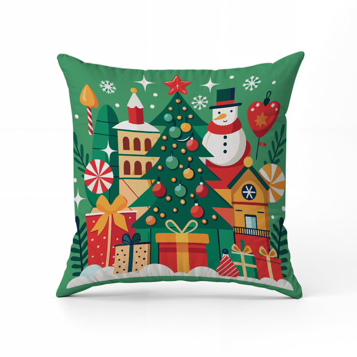 Christmas world - Cuscino Personalizzato - idea regalo Natale