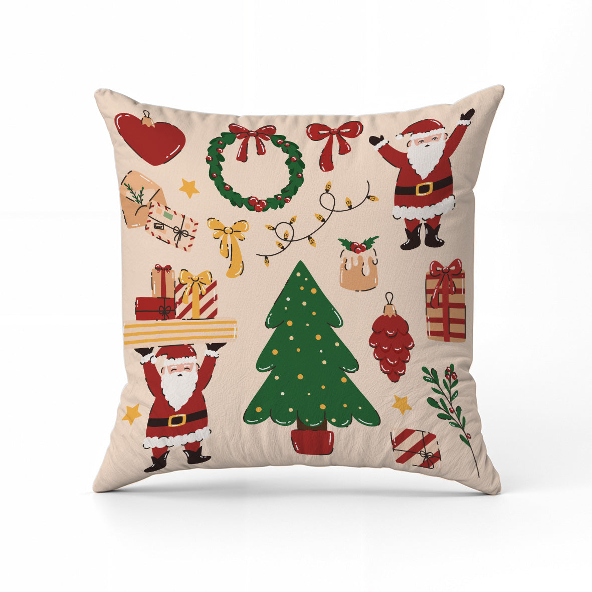 Christmas heart - Cuscino Personalizzato - idea regalo Natale