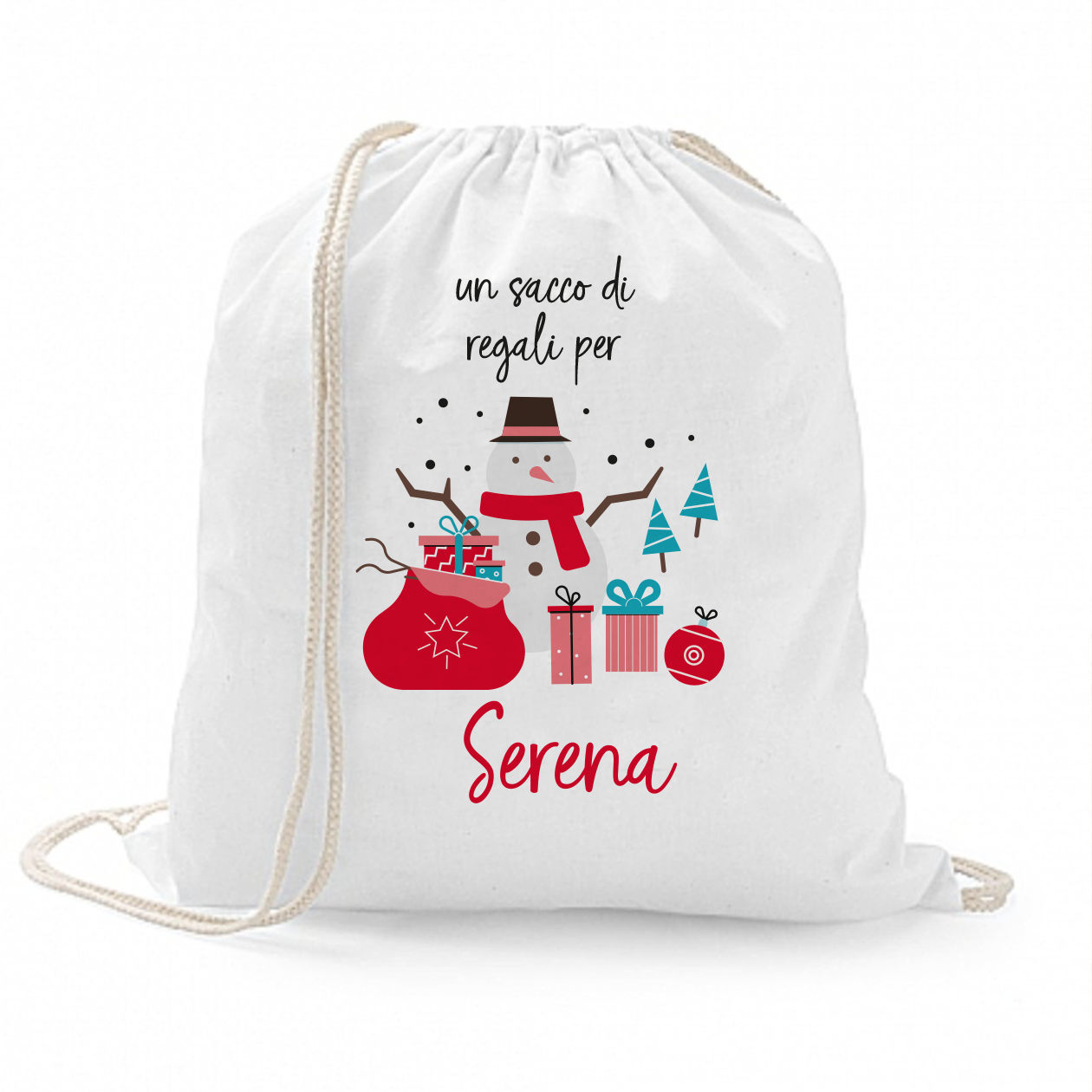 Un sacco di regali - Sacchetto - personalizzato con nome
