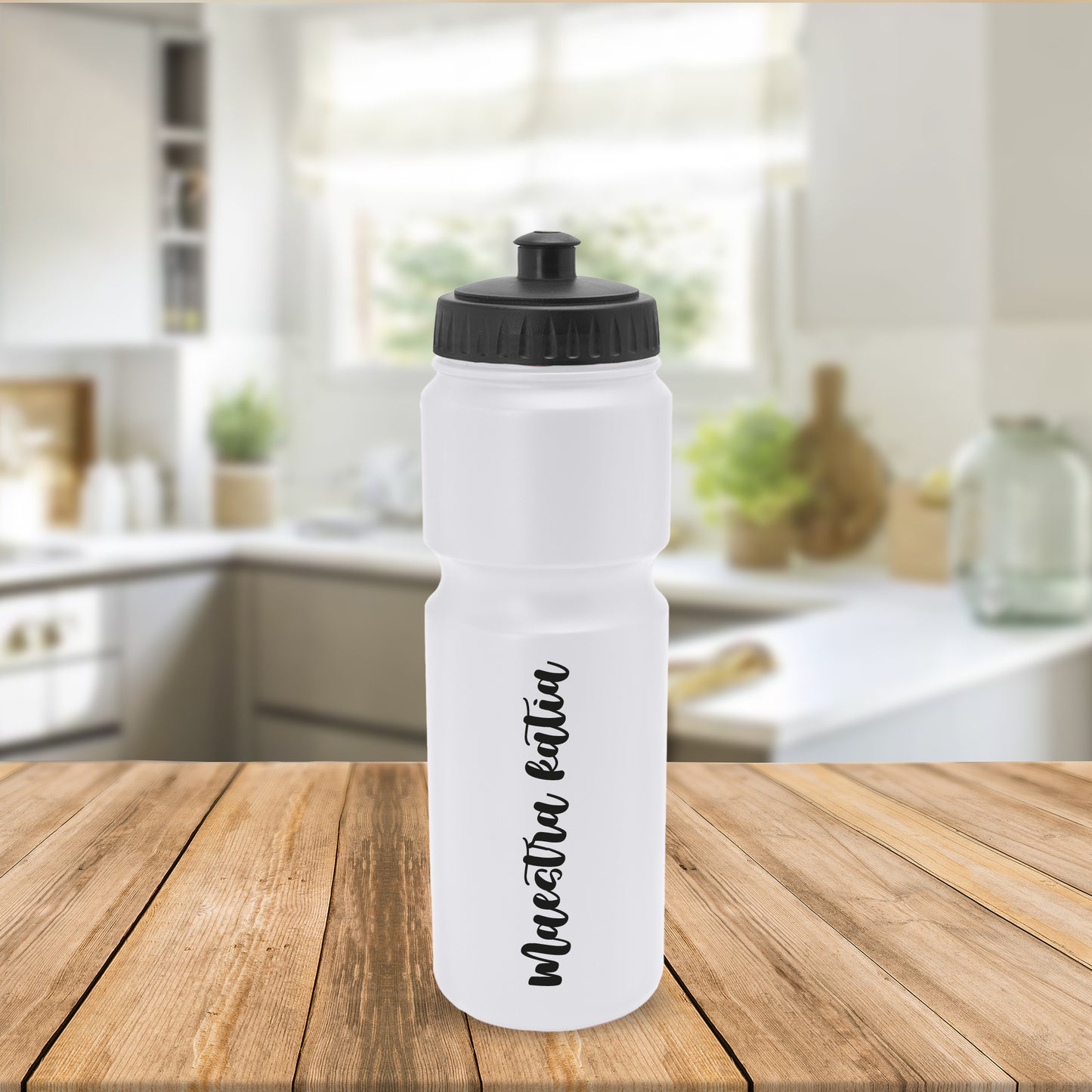 Maestra art name - Borraccia in PE 840ml. - personalizzata con nome