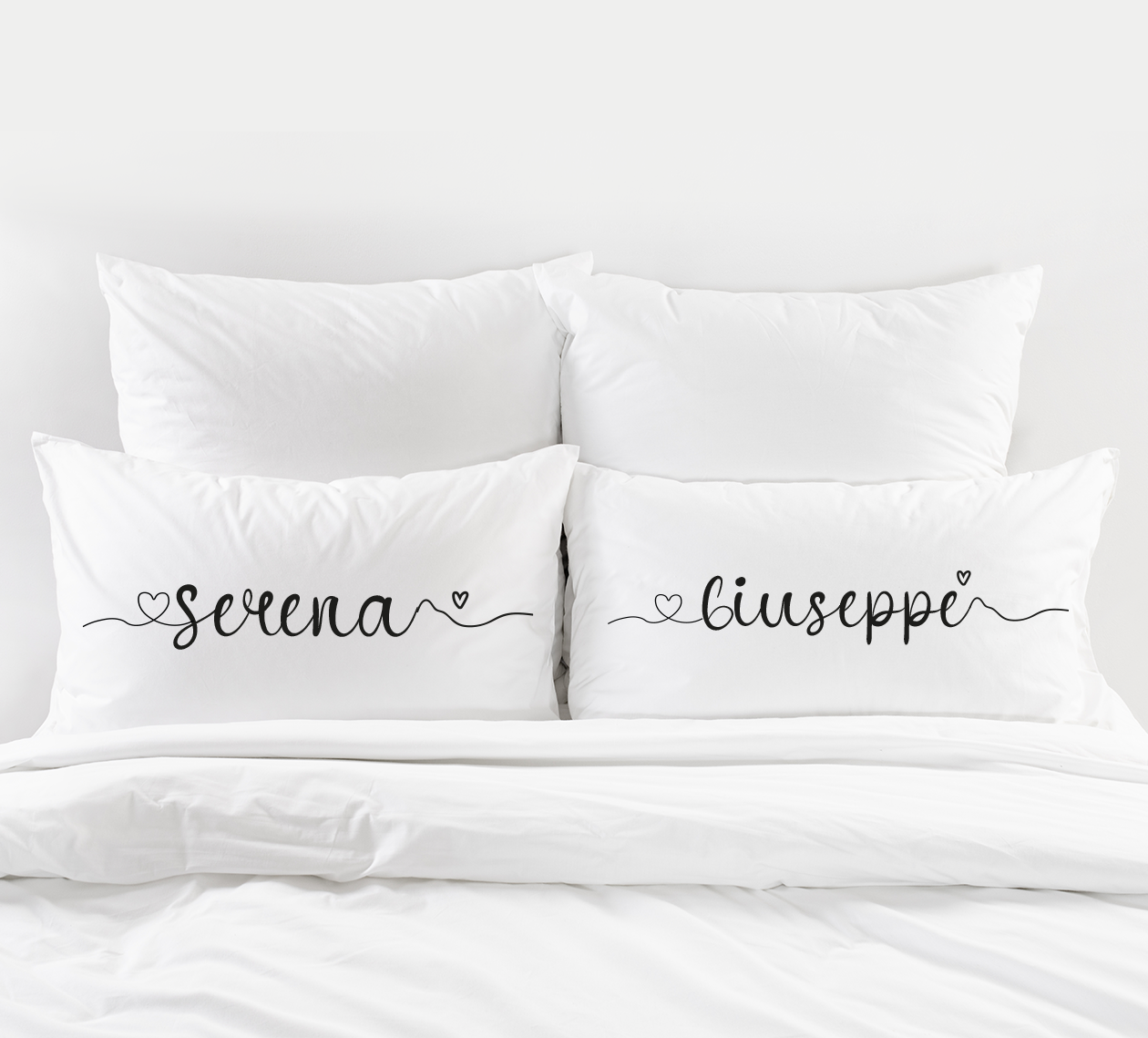 Classic name - Coppia Federe - personalizzata con nomi