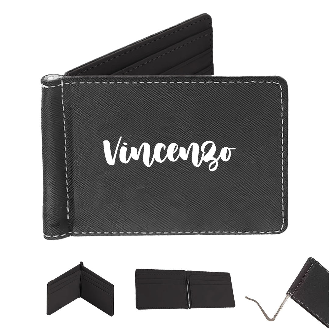 Prime name - Portafoglio in pelle sintetica - personalizzato con nome