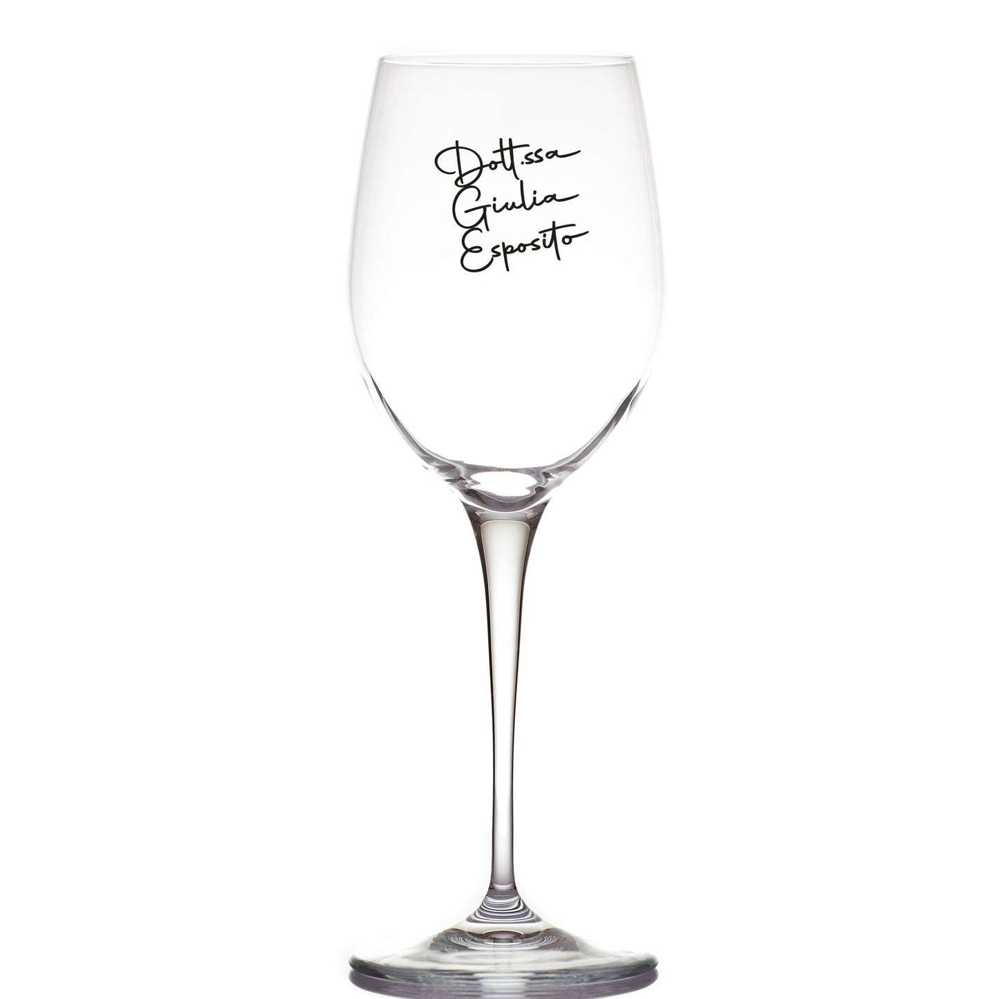 Dott.ssa - Calice Bicchiere da Vino - personalizzato