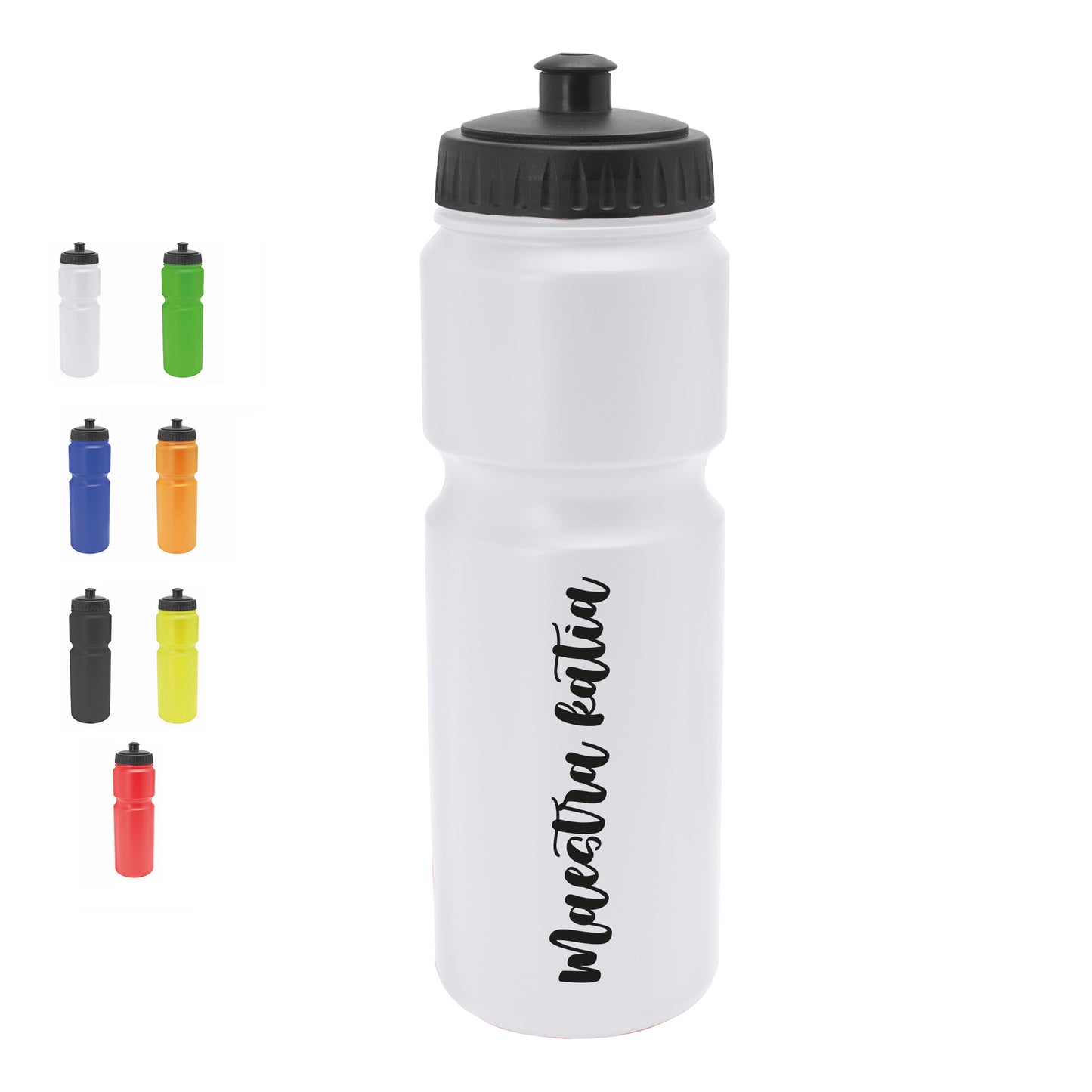 Maestra art name - Borraccia in PE 840ml. - personalizzata con nome