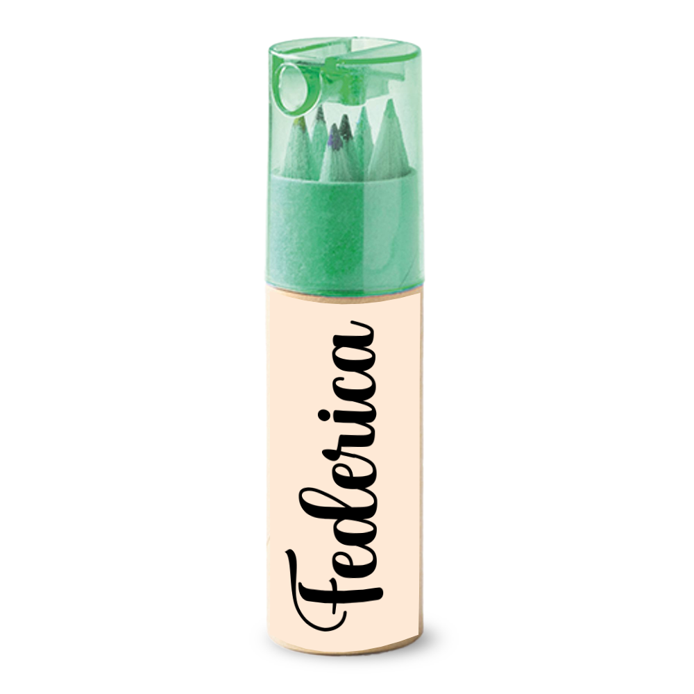 Name elegant - Set Pastelli 4 Pz - personalizzati con nomi