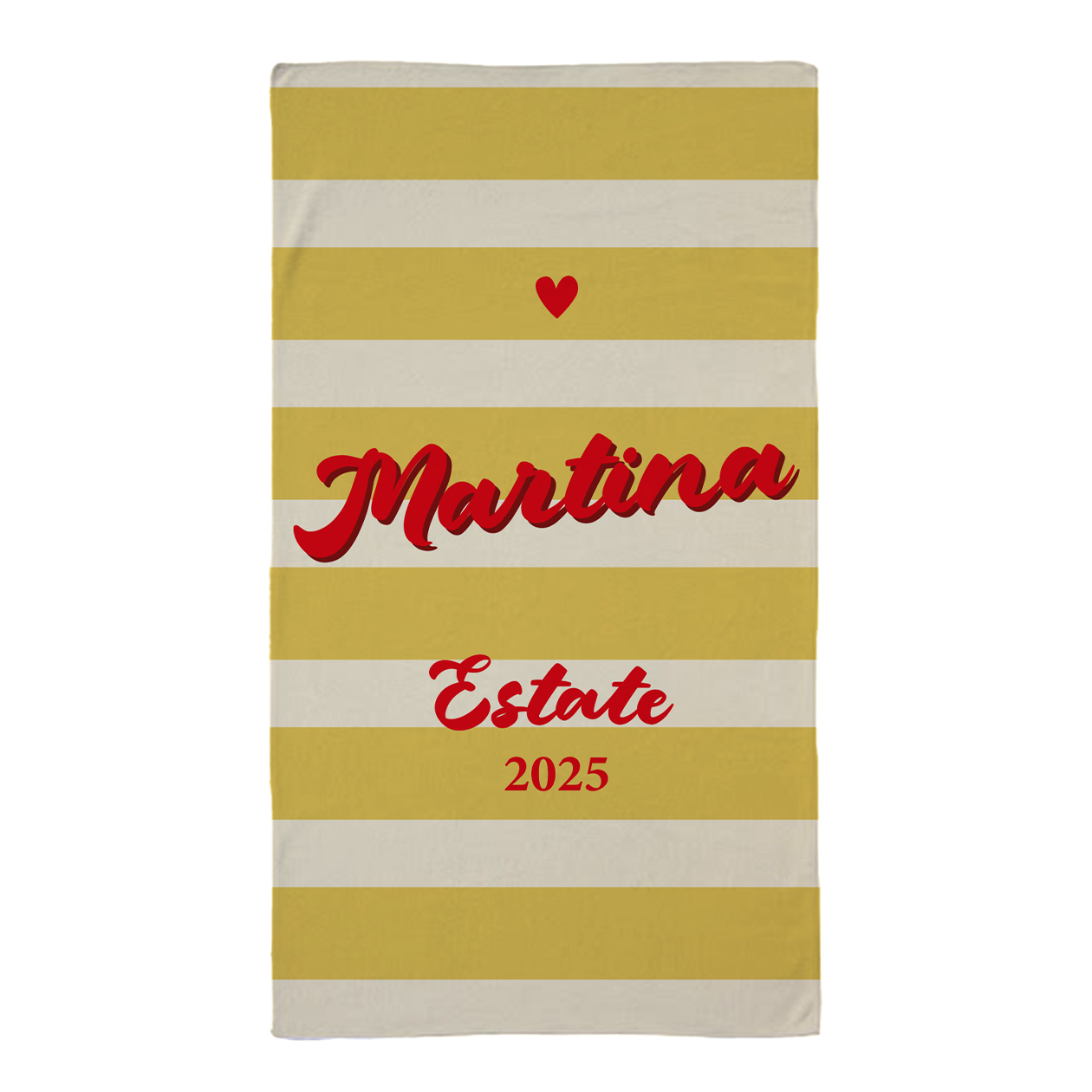 Estate - Telo Mare - personalizzato con nome e data