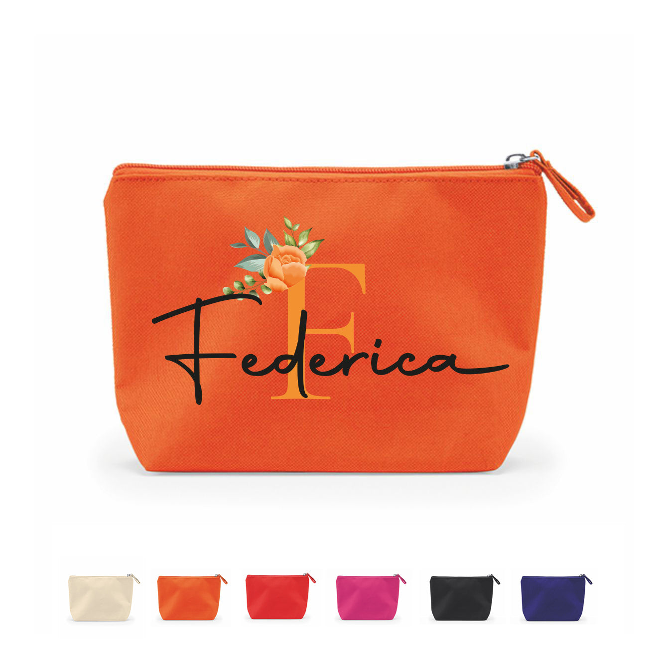 Orange Name - Pochette personalizzata con nome