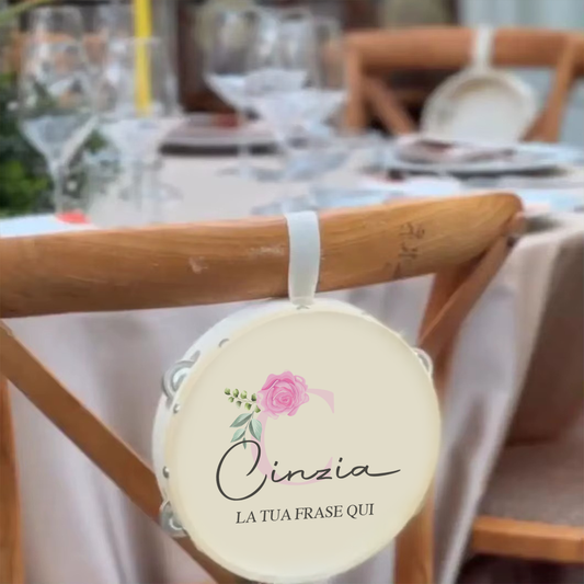 Name Rose - Set da 10 Tamburelli - personalizzati con nomi